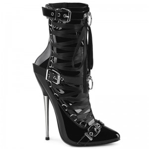 Pleaser Dagger-1032 Laarzen Dames Zwart | SEHLA-BE
