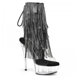 Pleaser Delight-1017RSF Laarzen Dames Zwart | BEUCN-BE