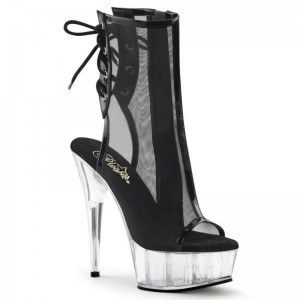 Pleaser Delight-1018MSH Laarzen Dames Zwart | FDRGQ-BE