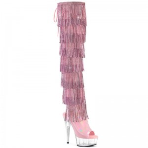 Pleaser Delight-3017HG-RSF Hoge Hakken Dames Roze | XIKYC-BE
