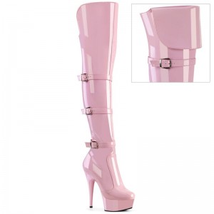Pleaser Delight-3018 Hoge Hakken Dames Roze | KPBHV-BE