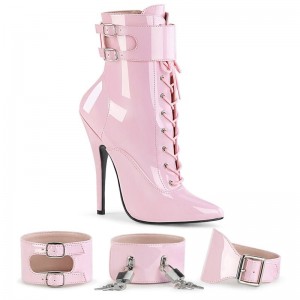 Pleaser Domina-1023 Laarzen Dames Roze | FHNVQ-BE