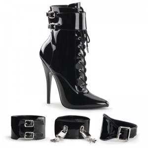 Pleaser Domina-1023 Laarzen Dames Zwart | CQEDT-BE