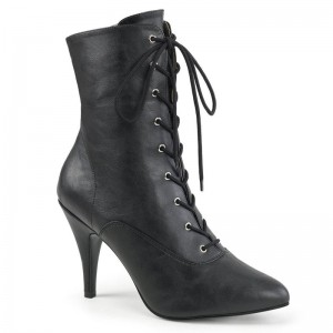 Pleaser Dream-1020 Vegan Leather Laarzen Dames Zwart | IODTX-BE