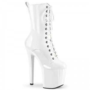 Pleaser Enchant-1040 Laarzen Dames Wit | KTWYM-BE