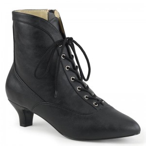 Pleaser Fab-1005 Vegan Leather Laarzen Dames Zwart | TUPRQ-BE