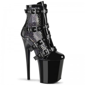 Pleaser Flamingo-1013RM Laarzen Dames Zwart | HKPDN-BE