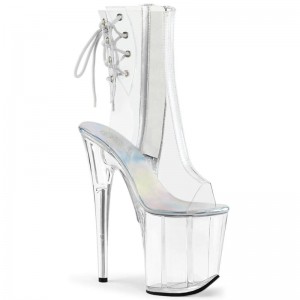 Pleaser Flamingo-1018C Laarzen Dames Clear | UDVAY-BE