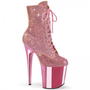 Pleaser Flamingo-1020CHRS Laarzen Dames Roze | CXWYD-BE