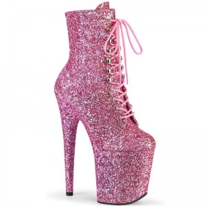 Pleaser Flamingo-1020GWR Laarzen Dames Roze | QSRCI-BE