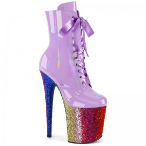 Pleaser Flamingo-1020HG Laarzen Dames Paars Gekleurd | RCGHP-BE
