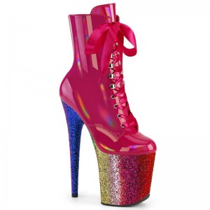 Pleaser Flamingo-1020HG Laarzen Dames Roze Gekleurd | XFURN-BE
