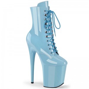 Pleaser Flamingo-1020 Laarzen Dames Blauw | SBZRJ-BE