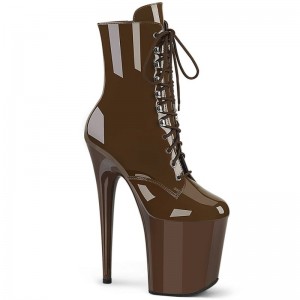 Pleaser Flamingo-1020 Laarzen Dames Bruin | KMVYH-BE