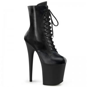 Pleaser Flamingo-1020 Laarzen Dames Zwart | CQZIX-BE