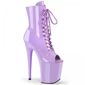 Pleaser Flamingo-1021 Laarzen Dames Paars | JPFLC-BE