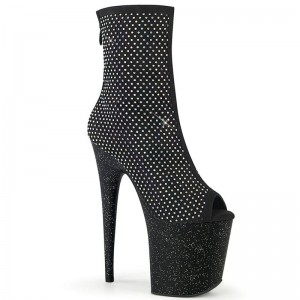 Pleaser Flamingo-1031GM Laarzen Dames Zwart | IKUWJ-BE