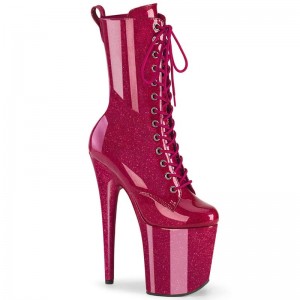 Pleaser Flamingo-1040GP Laarzen Dames Fuchsie | MSVTW-BE