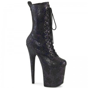 Pleaser Flamingo-1040SPF Laarzen Dames Zwart | LRGXD-BE