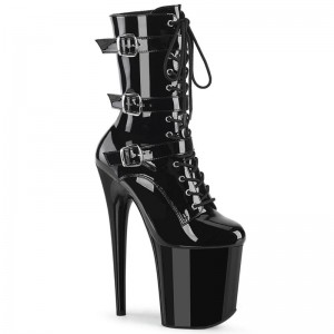Pleaser Flamingo-1043 Laarzen Dames Zwart | NOSFT-BE