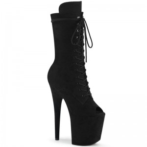 Pleaser Flamingo-1051FS Laarzen Dames Zwart | IDXPF-BE
