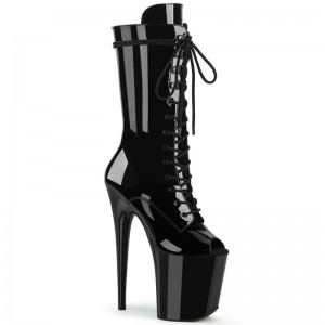Pleaser Flamingo-1051 Laarzen Dames Zwart | UIBZR-BE