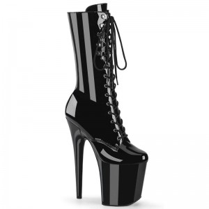 Pleaser Flamingo-1054 Laarzen Dames Zwart | PDVXI-BE