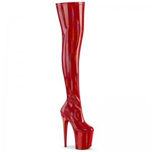 Pleaser Flamingo-3000HWR Hoge Hakken Dames Rood | WQCEZ-BE