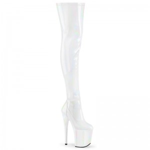 Pleaser Flamingo-3000HWR Hoge Hakken Dames Wit | BAWCH-BE