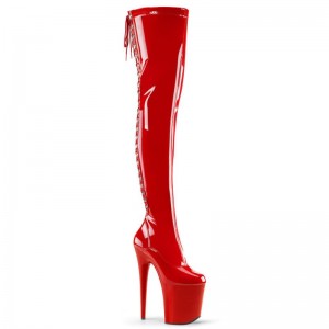 Pleaser Flamingo-3063 Hoge Hakken Dames Rood | NPJTH-BE