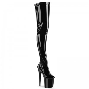 Pleaser Flamingo-4000 Hoge Hakken Dames Zwart | GPSYD-BE