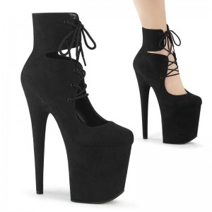 Pleaser Flamingo-800-22 Laarzen Dames Zwart | WGOPR-BE