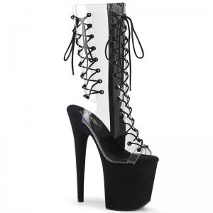 Pleaser Flamingo-800-60FS Laarzen Dames Zwart | YUSKW-BE