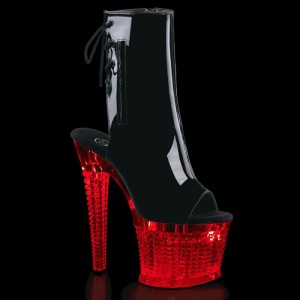 Pleaser Flashdance-1018SPEC Laarzen Dames Zwart | HVXOM-BE