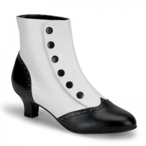 Pleaser Flora-1023 Vegan Leather Laarzen Dames Wit | SPMGR-BE