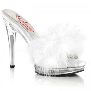 Pleaser Glory-501F-8 Badslippers Dames Wit | SFLUB-BE