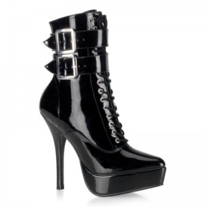Pleaser Indulge-1026 Laarzen Dames Zwart | IEXYH-BE