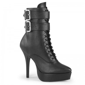 Pleaser Indulge-1026 Vegan Leather Laarzen Dames Zwart | LXPQW-BE