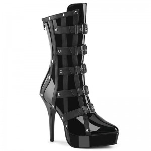Pleaser Indulge-1038 Laarzen Dames Zwart | WTSMC-BE