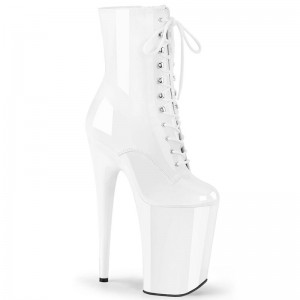 Pleaser Infinity-1020 Laarzen Dames Wit | VDANB-BE