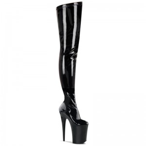 Pleaser Infinity-4000 Hoge Hakken Dames Zwart | KMZNA-BE