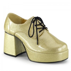 Pleaser Jazz-02G Laarzen Heren Goud | GSAMF-BE