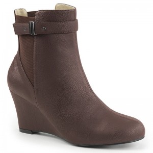 Pleaser Kimberly-102 Laarzen Dames Bruin | BYJQK-BE