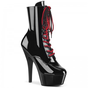 Pleaser Kiss-1020-1 Laarzen Dames Zwart | NHMUO-BE