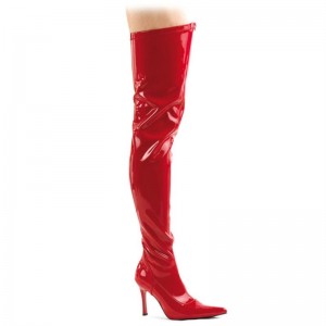 Pleaser Lust-3000 Hoge Hakken Dames Rood | JLZES-BE