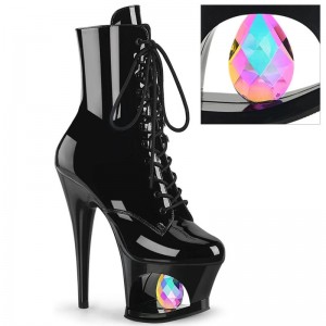 Pleaser Moon-1020DIA Laarzen Dames Zwart | QUTLH-BE