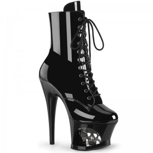 Pleaser Moon-1020SK Laarzen Dames Zwart | YPROL-BE