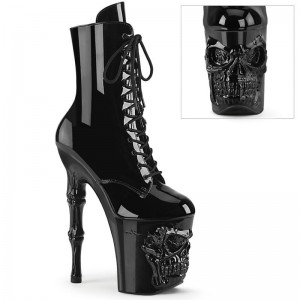 Pleaser Rapture-1020 Laarzen Dames Zwart | EBZGR-BE
