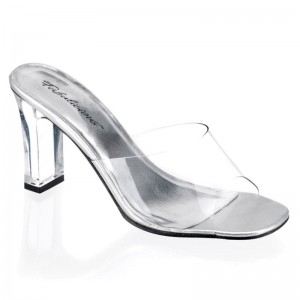 Pleaser Romance-301 Badslippers Dames Clear | MCWYV-BE