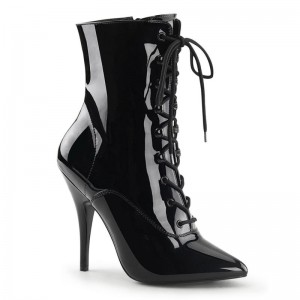 Pleaser Seduce-1020 Laarzen Dames Zwart | ORLFB-BE